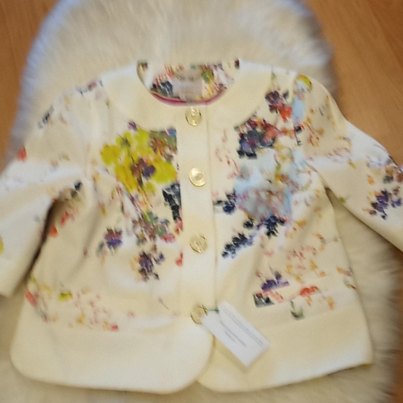 Ted Baker Zohe Summer Bloom Canvas Crop Jacket - Picture 17 of 17